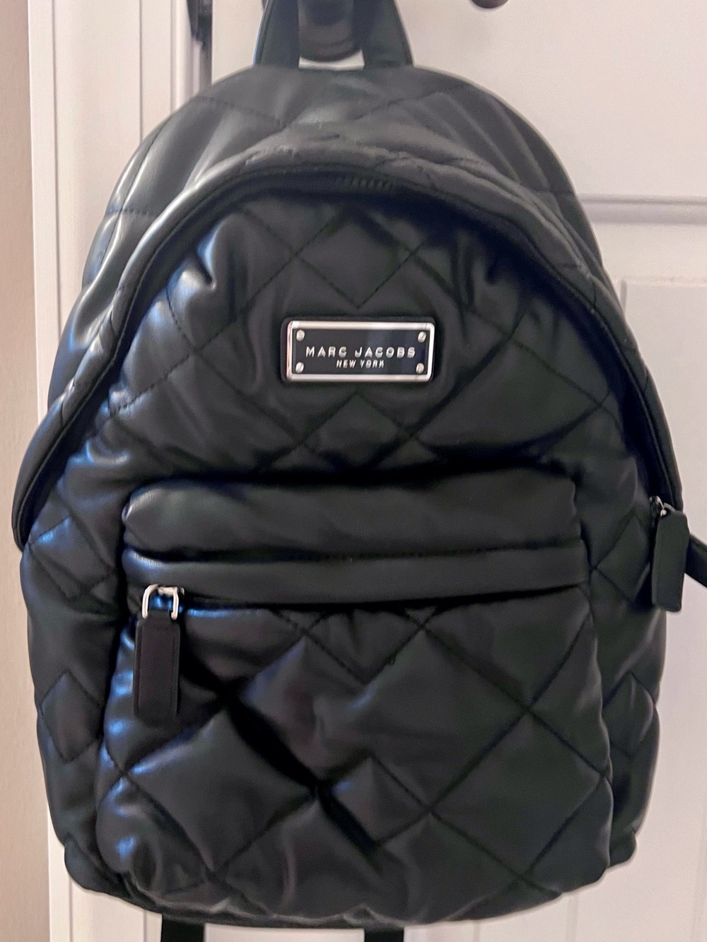 Marc Jacobs Black Quilted Padded Backpack